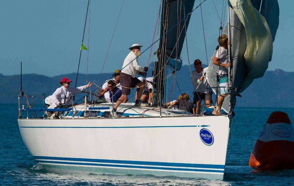 Airlie Beach Race Week 2013, IRC Division leader Tulip at the top mark in race four © Shirley Wodson